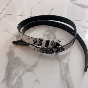 Mango Snake printed belt